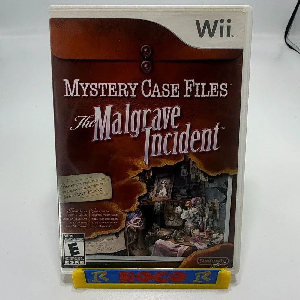 Mystery Case Files: The Malgrave Incident (Nintendo Wii,2011) Complete W/ Manual